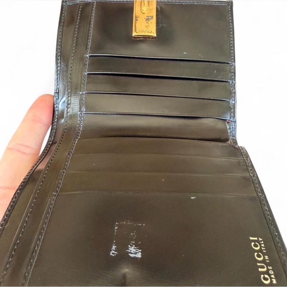 Gucci Horsebit Black Bi-fold Wallet - Picture 8 of 14